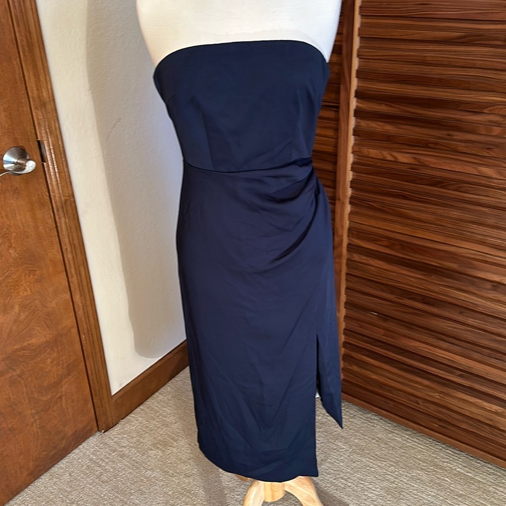 Cushnie strapless navy dress size 4 & 6